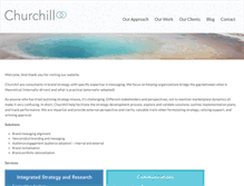 Tablet Screenshot of churchillandco.net